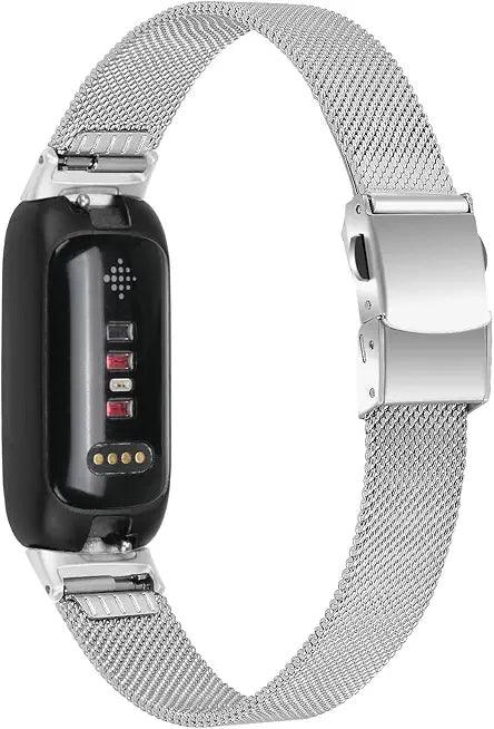 Stainless Steel Metal Mesh Loop Adjustable Wristband Replacement Strap N896318