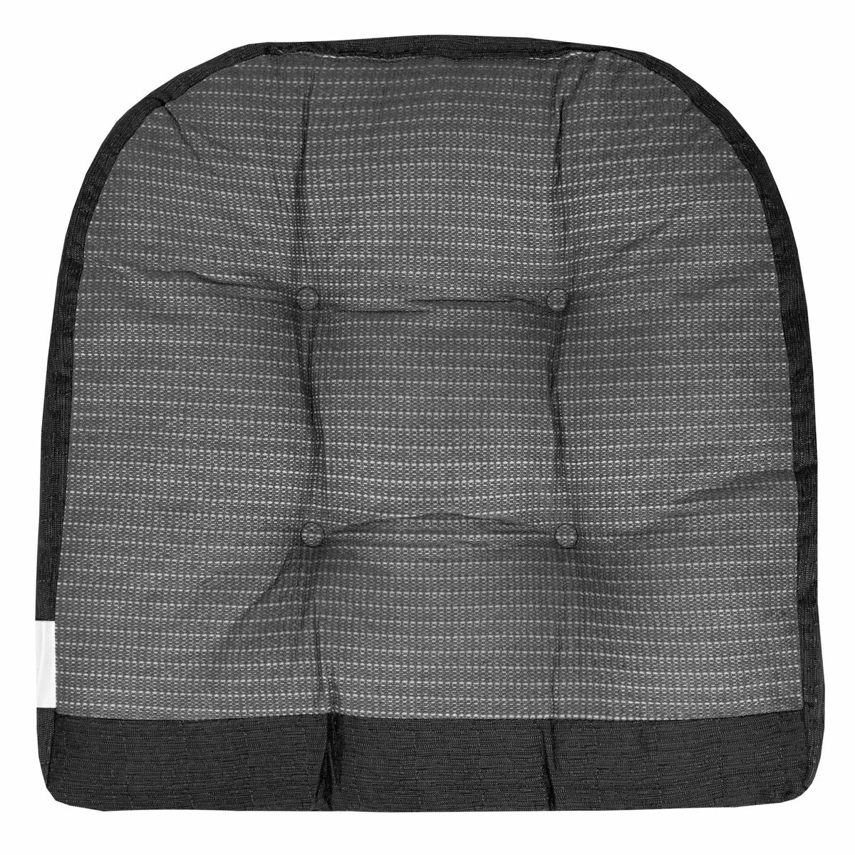 2 Piece Tufted Non Slip Rocking Chair Cushion Set Black L63115