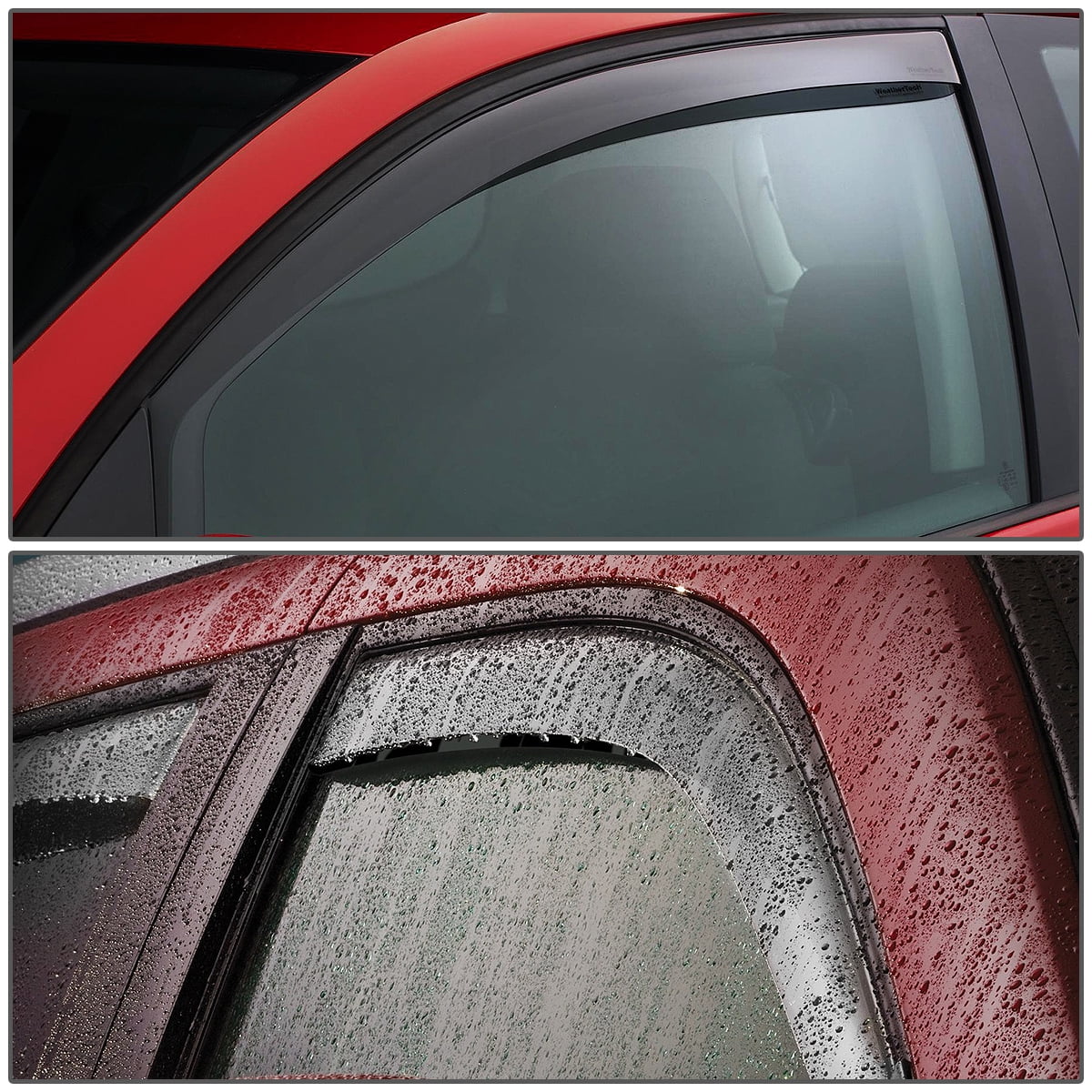 Window Vent Visor Deflector Rain Guard (Dark Smoke) C36893