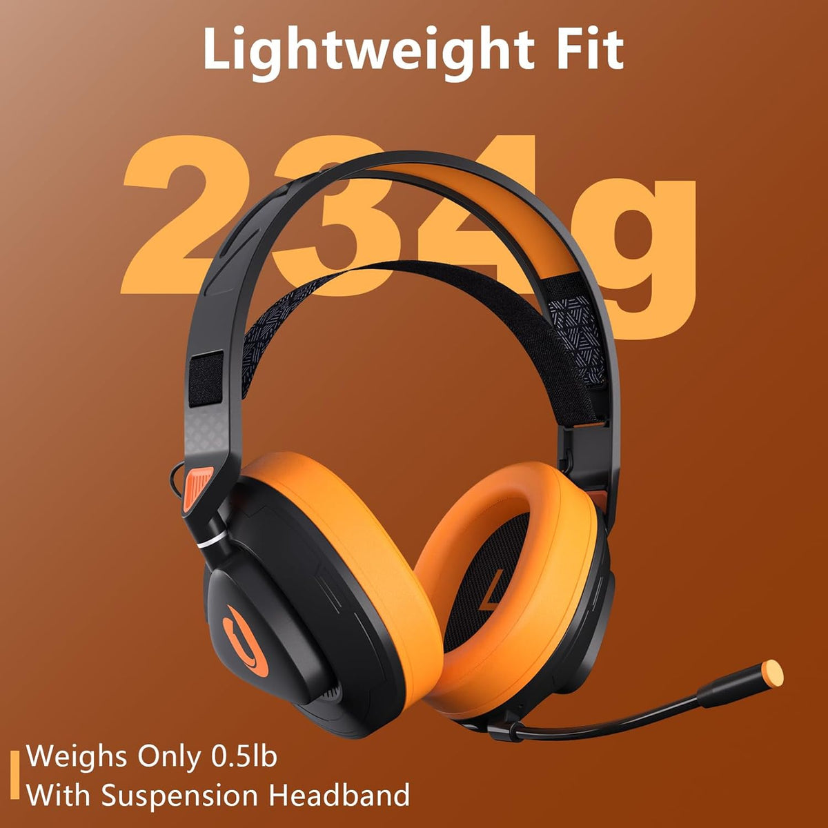 Wireless Gaming Headset with Detachable Mic P697555