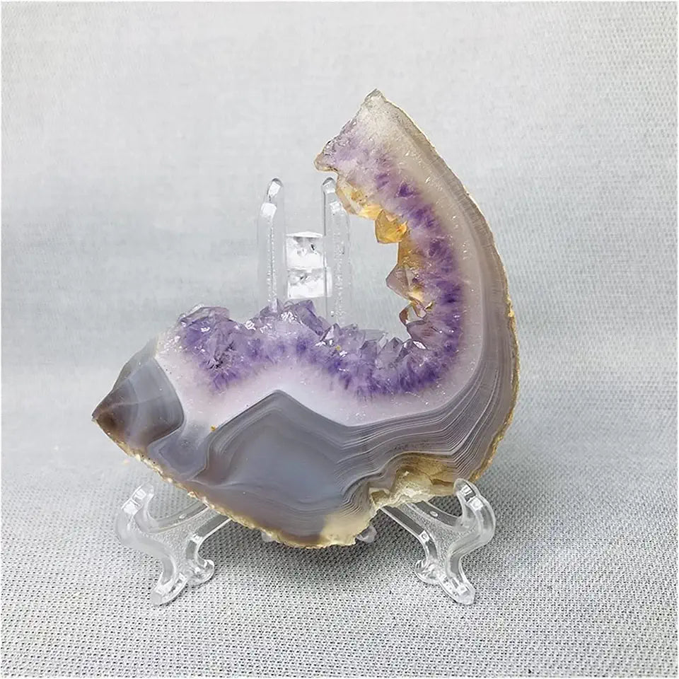 Amethyst Agate Gemstone Slices Home Decoration J7473