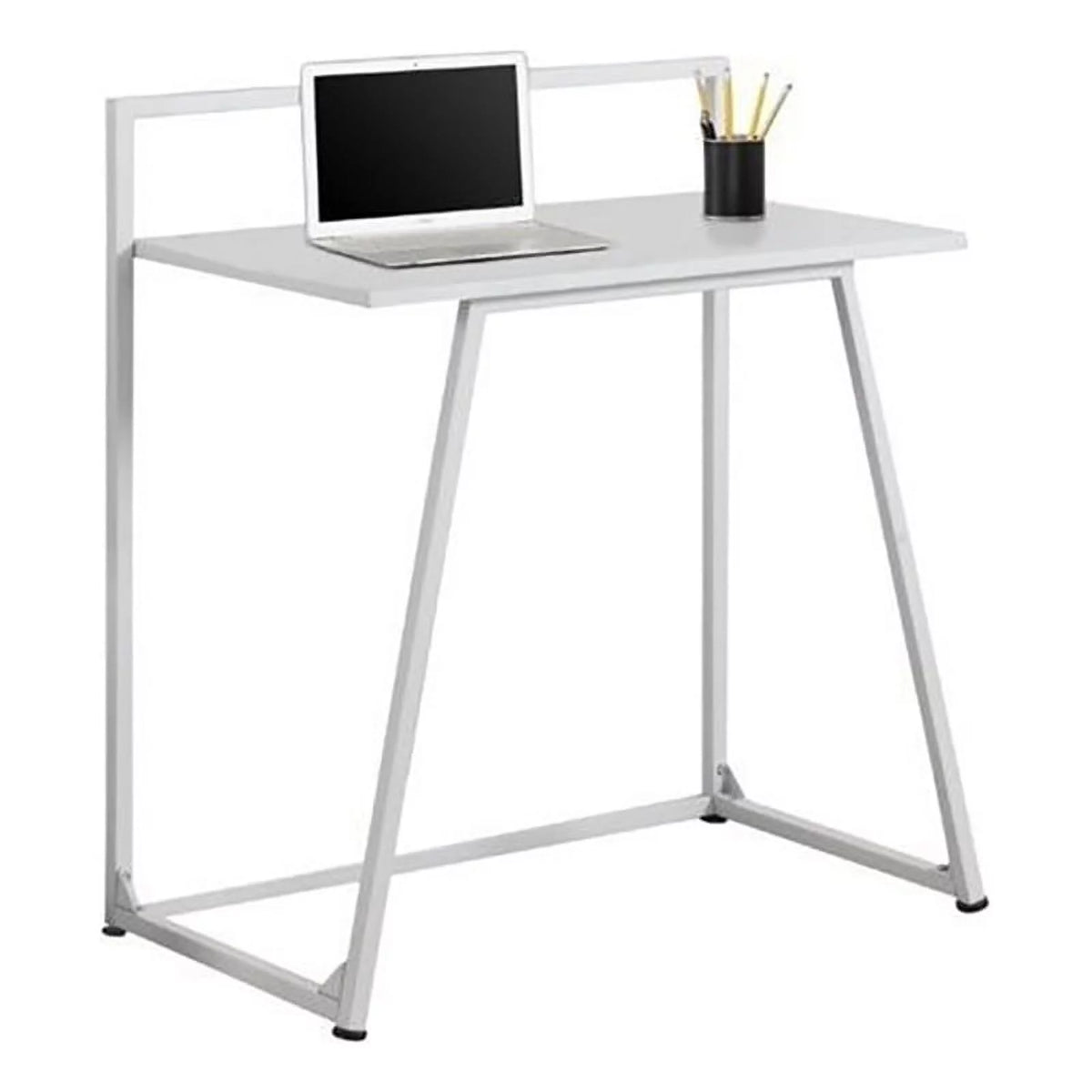 32" Mid-Century Engineered Wood Writing Desk in White E687759