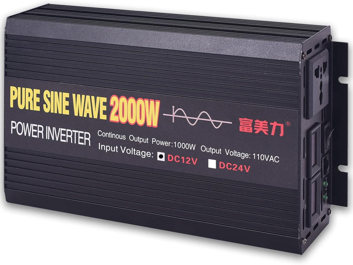 12V to 110V Pure Sine Wave Power Inverter 1000W K7687