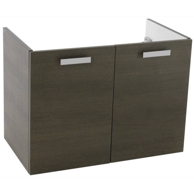 Grey Oak Bathroom Vanity Cabinet J673191