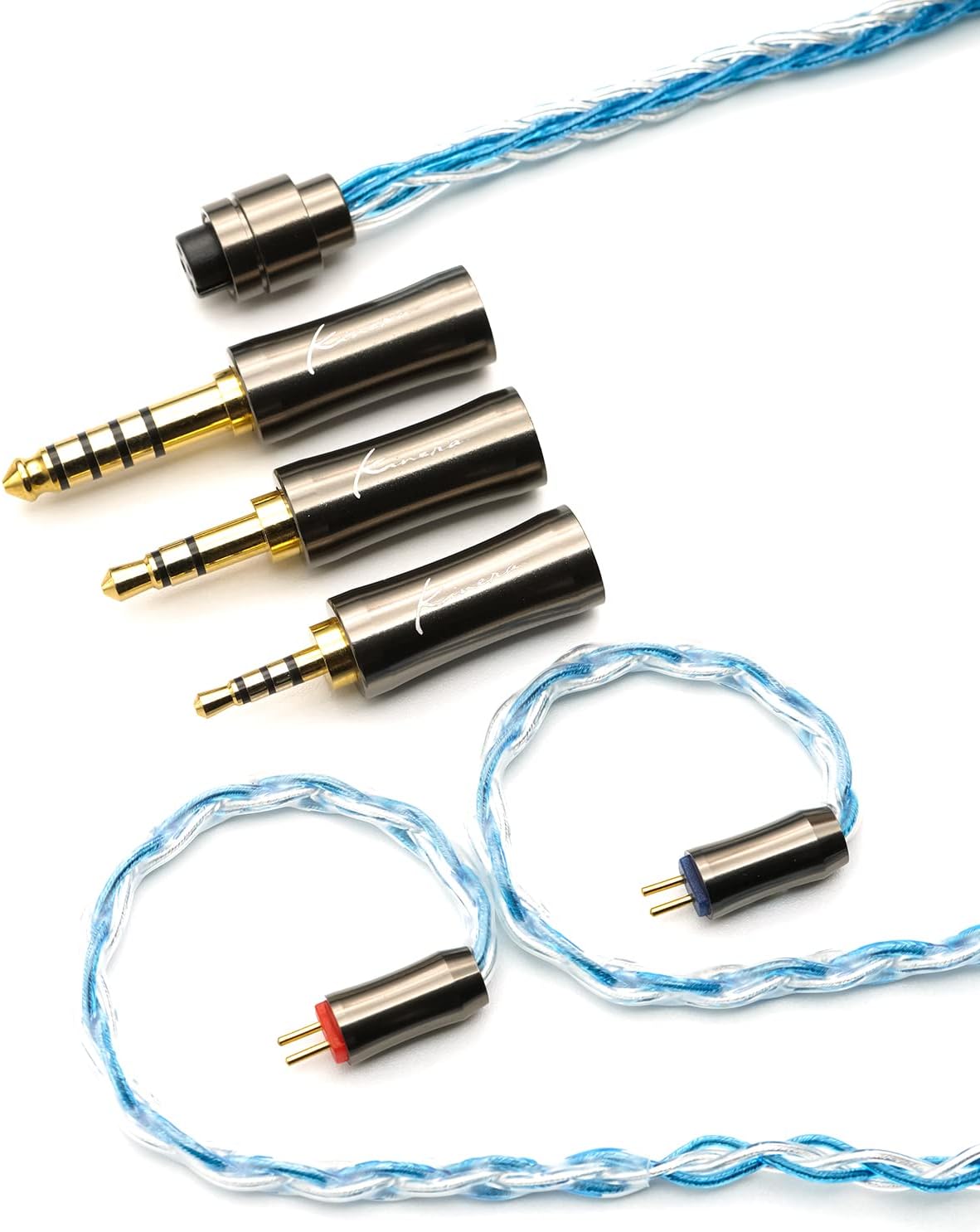 OFC Silver Plated 8 Core IEM Cable 0.78 2PIN Pack of 2 U779