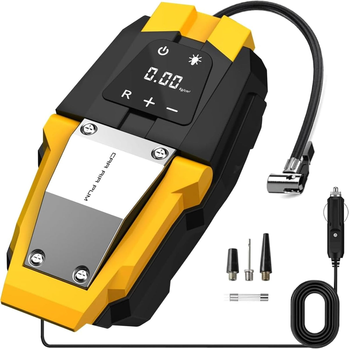 Portable 150 PSI 12V Electric Air Compressor Tire Inflator with Digital Pressure Gauge T424744
