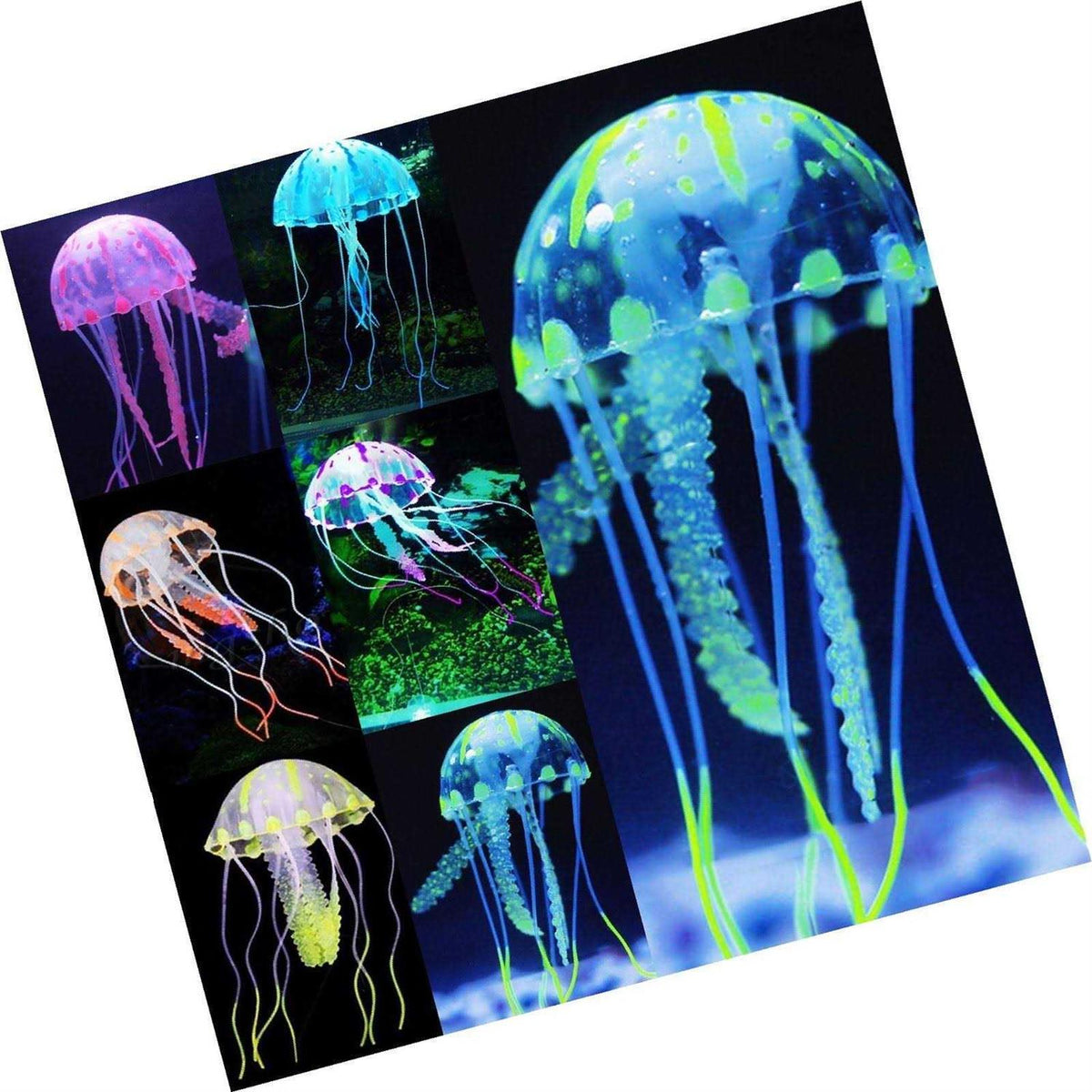 6 Pcs Glowing Jellyfish Ornament Decoration D2427