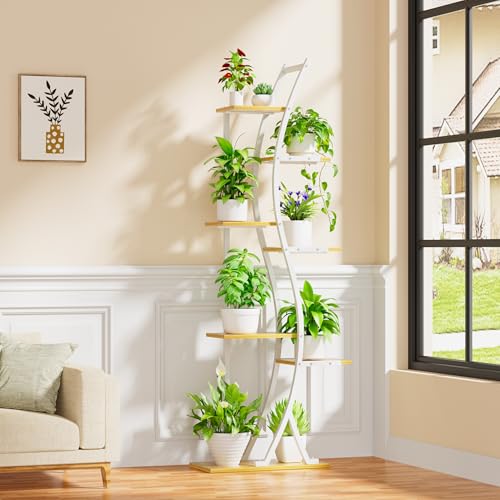 7 Tiered Metal Plant Stand with Grow Lights N182