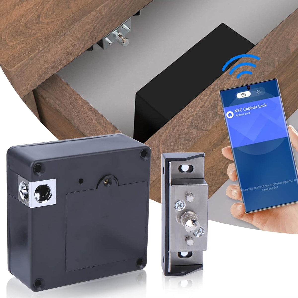 Bluetooth RFID Cabinet Lock, Pack of 2 U3475