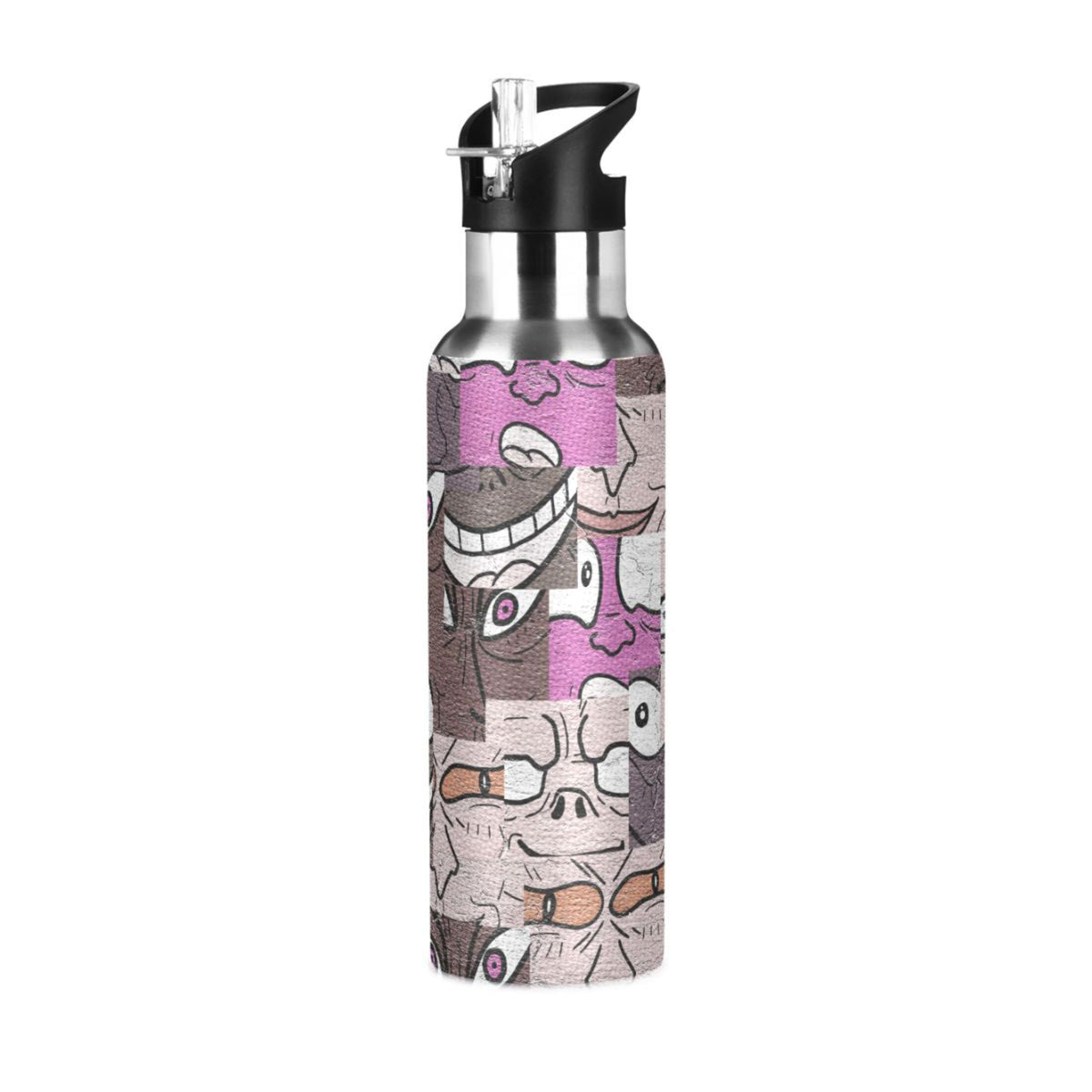 Stainless Steel Insulated Water Bottle with Straw Lid B51068