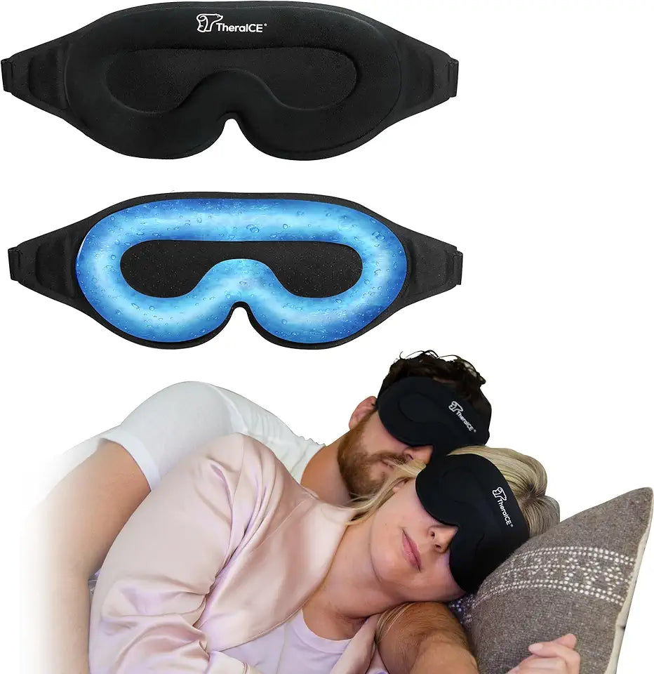 Cooling Gel Blackout Sleep Eye Mask F122703