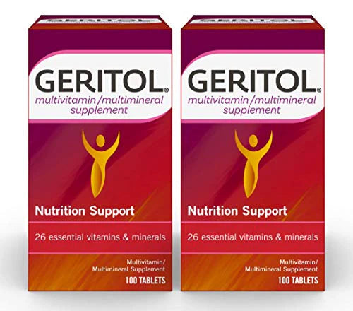 Multivitamin Supplement with Iron, 100 Tablets Pack of 2 L9180
