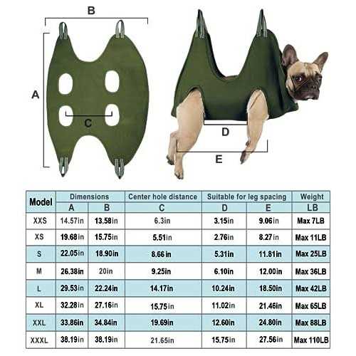 10 in 1 Pet Grooming Hammock Harness with Nail Clippers R472