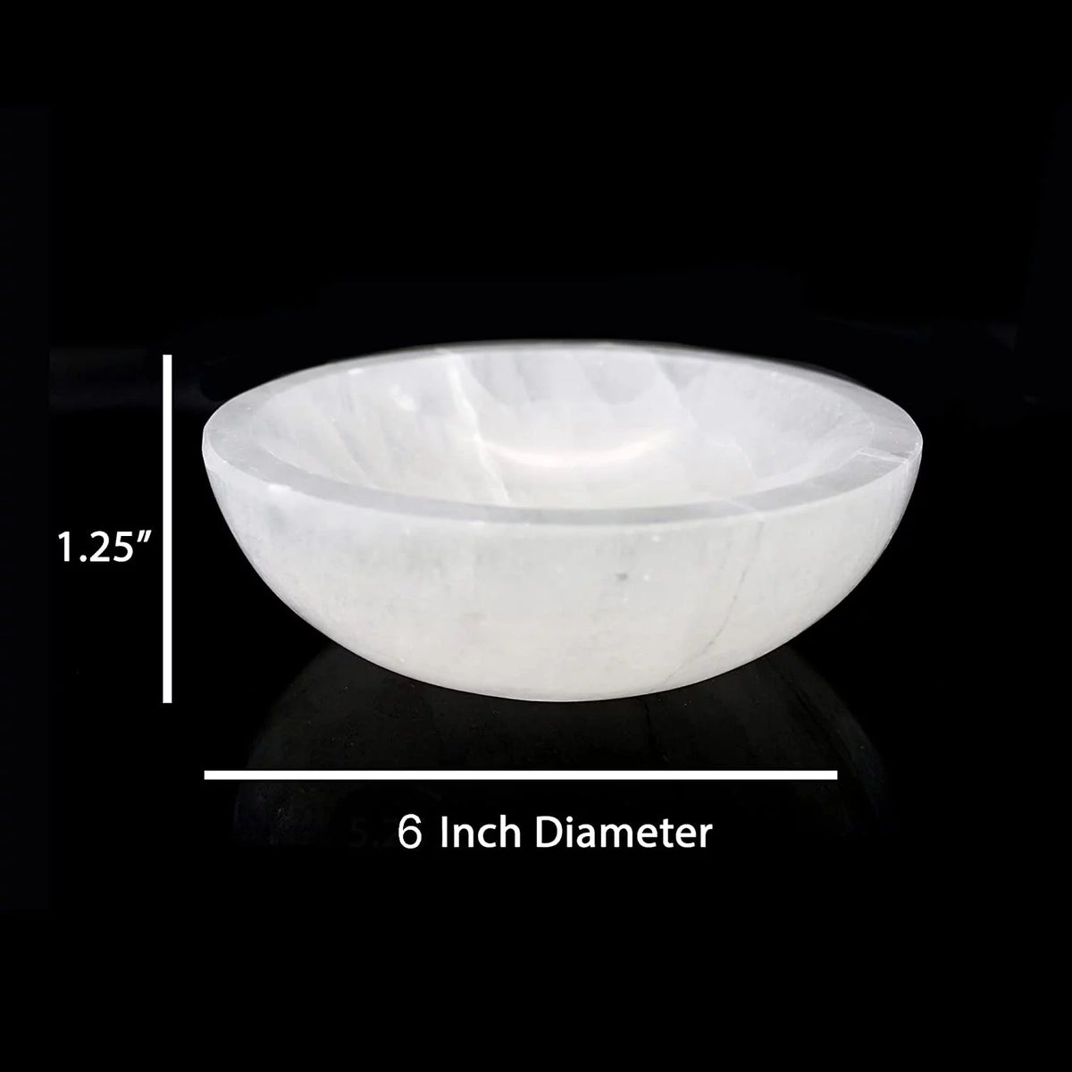 6 inch Selenite Crystal Bowl U2996