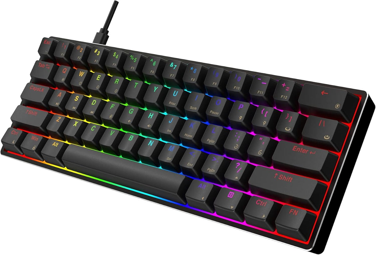 61 Keys Aluminum Hot Swappable RGB Mechanical Gaming Keyboard H854