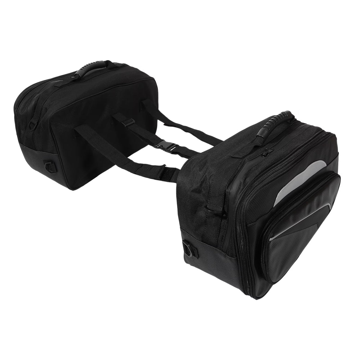 Black Motorbike Saddlebag Luggage Bag R891