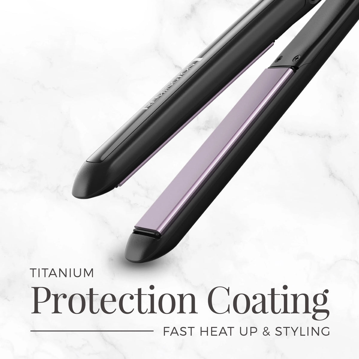 Black 1 3/4 Titanium Flat Iron Hair Straightener N62500