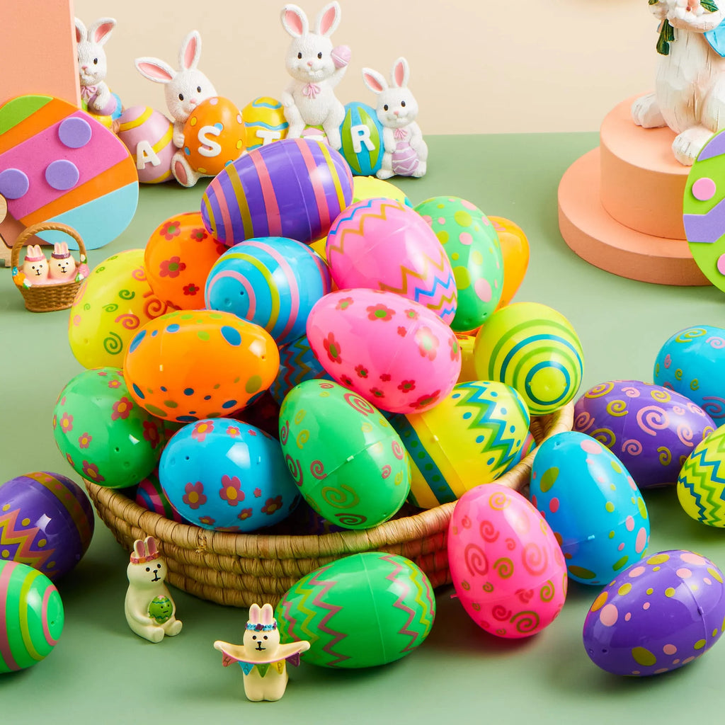 36 Pcs Plastic Jumbo Easter Eggs P741267