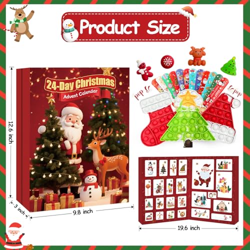 Fidget Advent Calendar 2025 with 24 Days of Surprises I8042