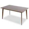 Solid Wood Walnut Rectangular Dining Table N80468