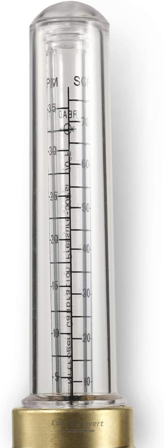 Nitrogen Flow Indicator 1/4 SAE Flare Inlet and Outlet 50PSI G79622