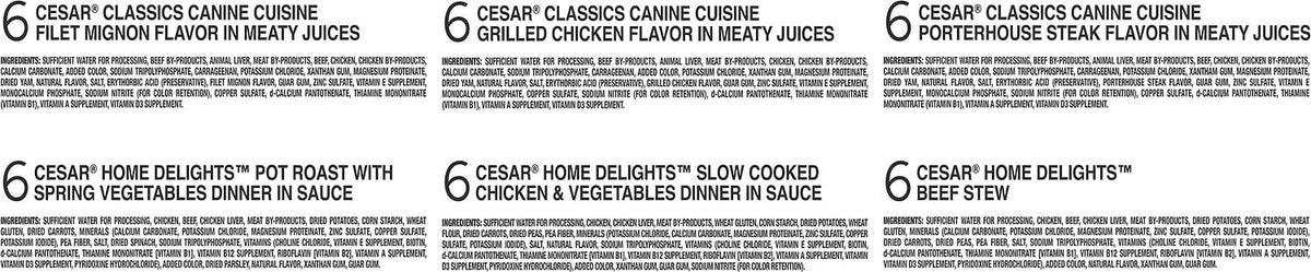 3.5 Oz 40 Ct Wet Dog Food Variety Pack L428