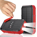 Solar Power Bank 66800mAh Hand Crank 4 Cables 22.5W Fast Charge Black D829