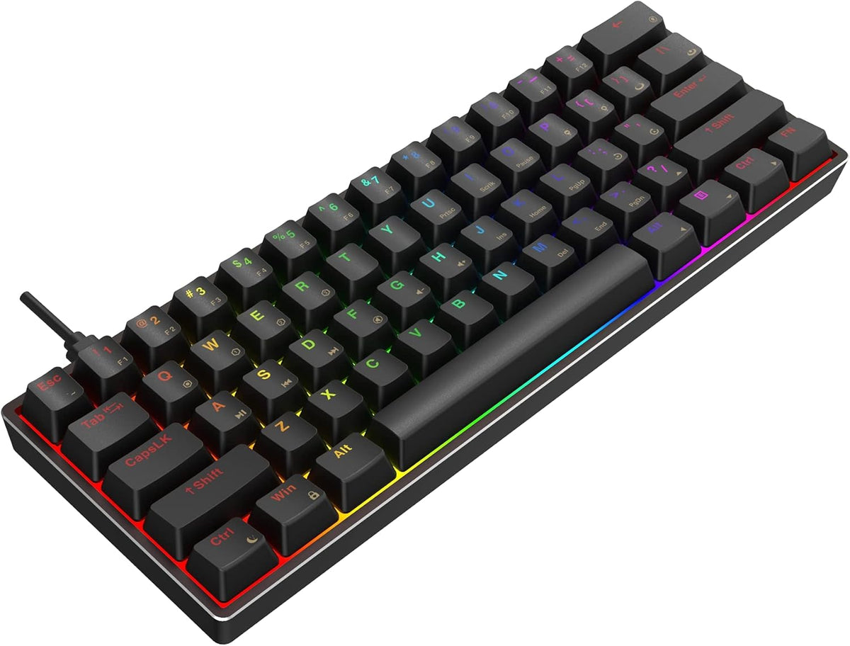 61 Keys Aluminum Hot Swappable RGB Mechanical Gaming Keyboard H854