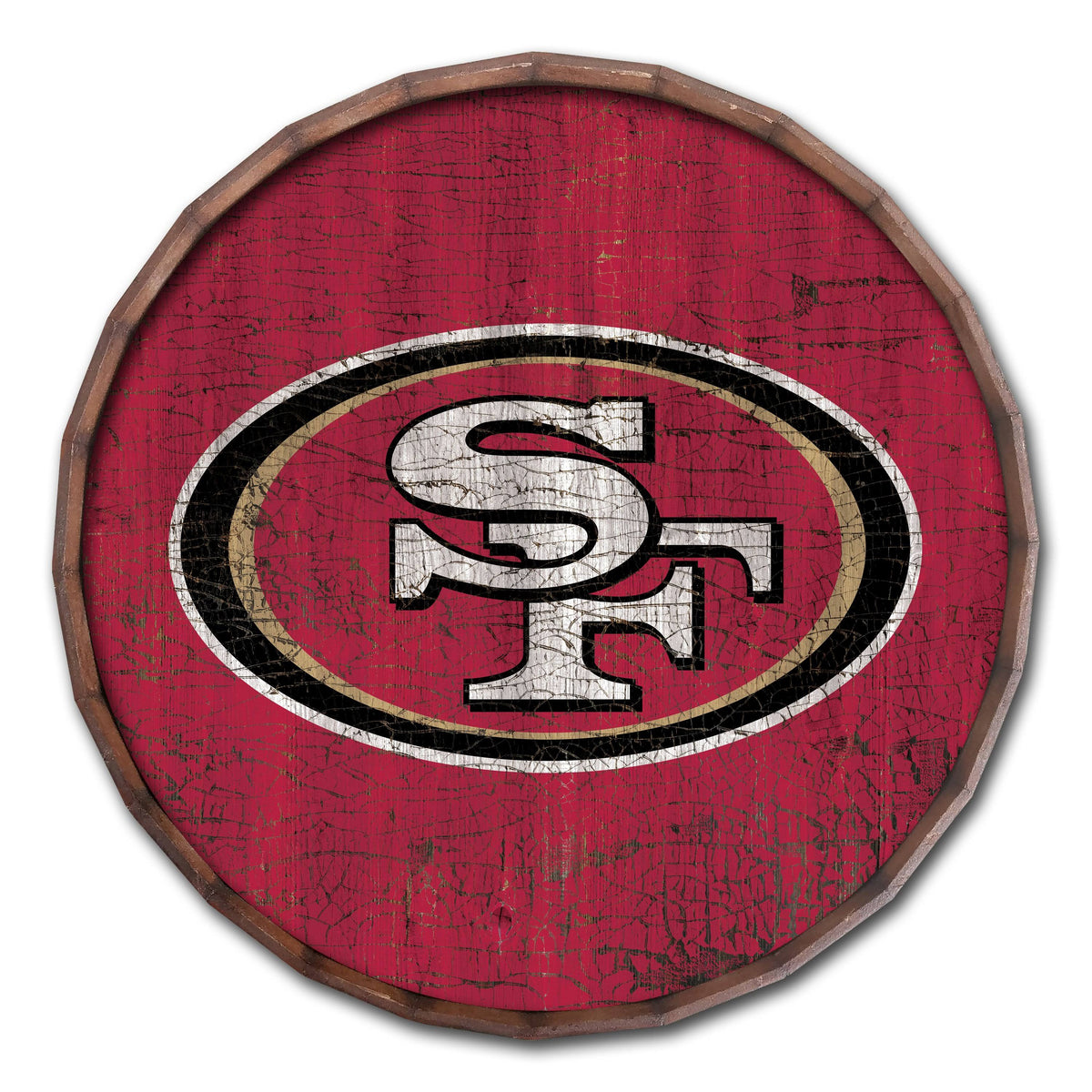 San Francisco 49ers 24x22 Barrel Top H4436