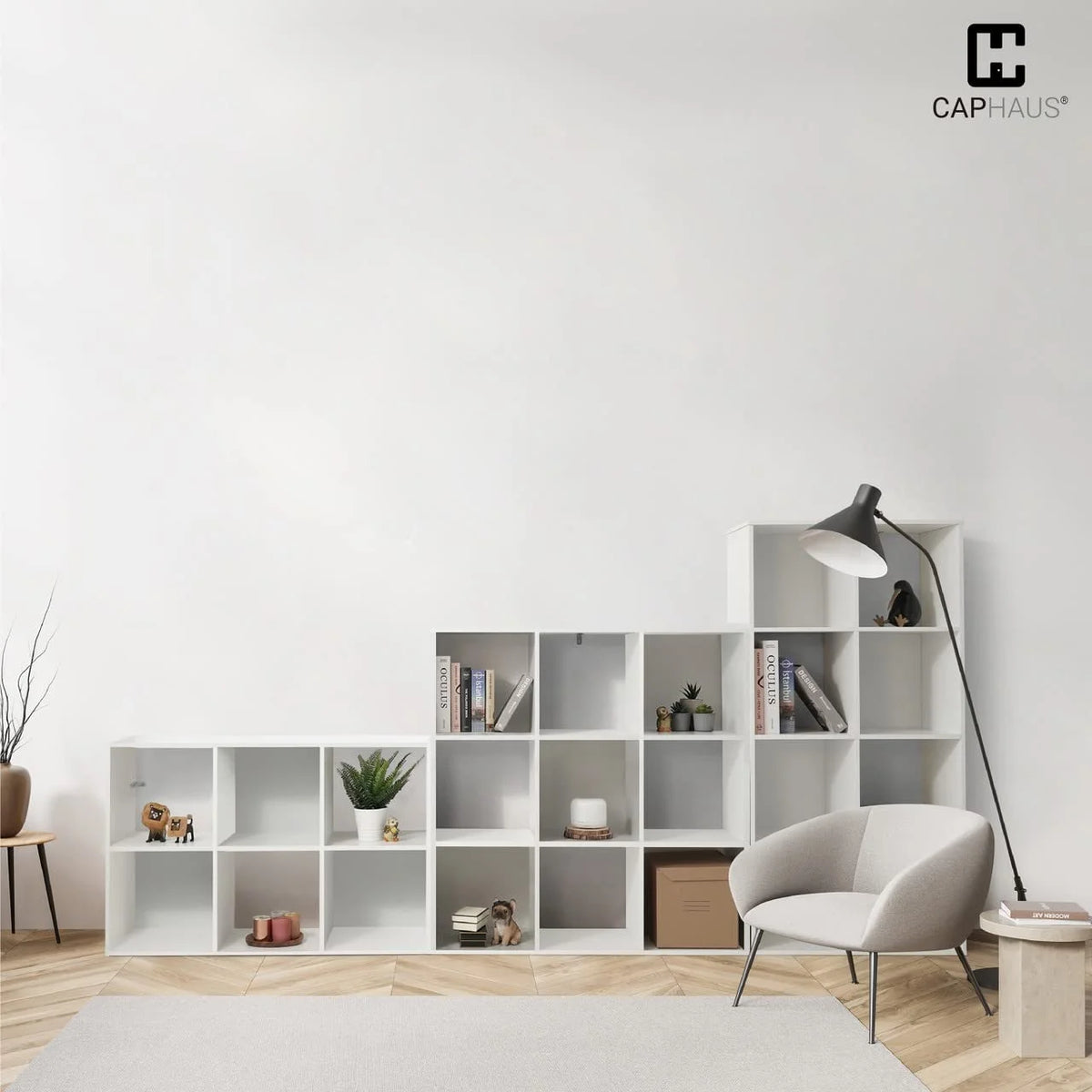 11-Inch Cube Organizer Bookcase with Divider Q2042