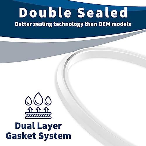 4 pack White Silicone Lid Gaskets Seals for Tumblers L147991