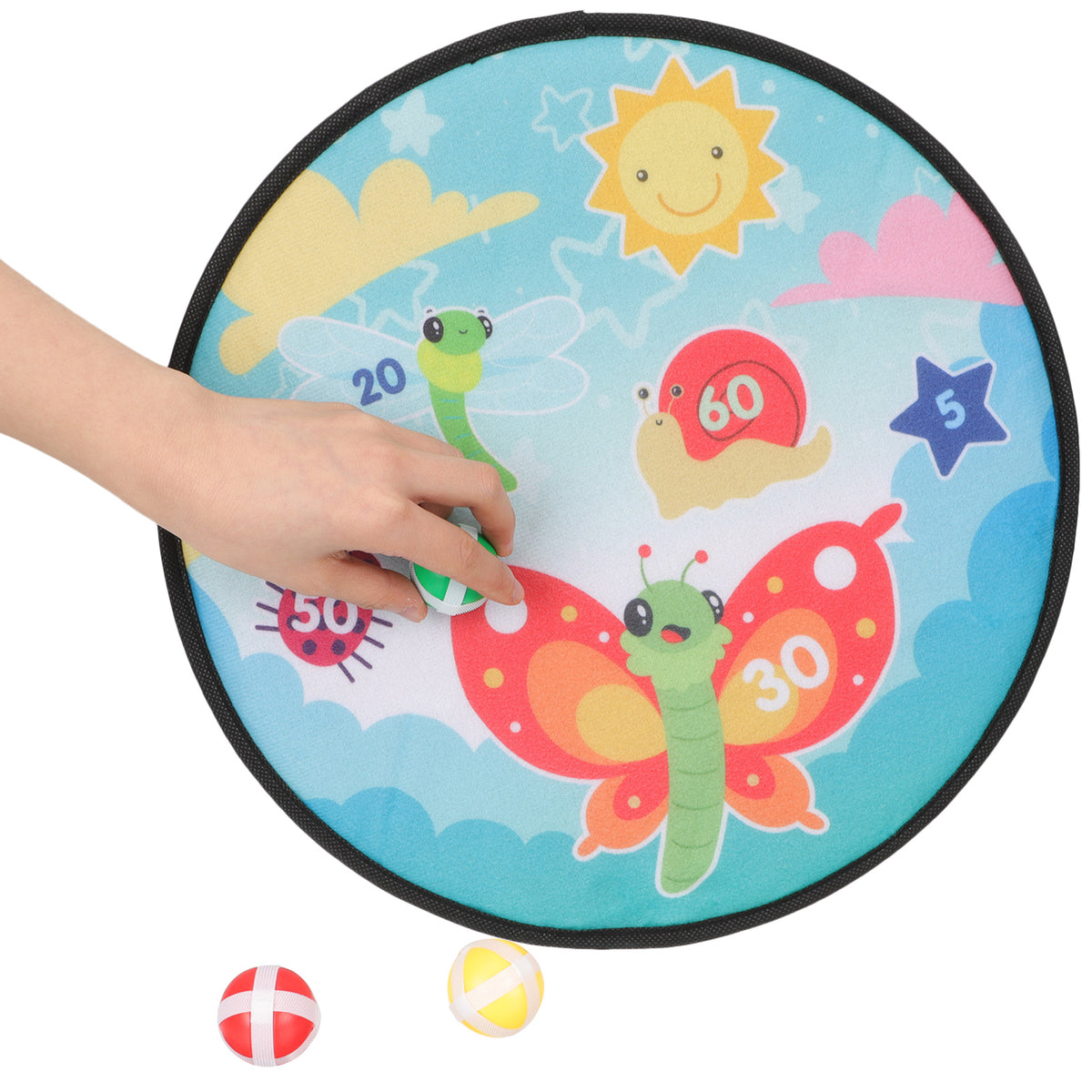 Kids Dart Board with Sticky Balls Toy Y419589