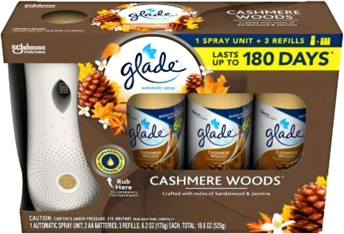 Cashmere Woods Air Freshener Holder with 3 Refills Q71440