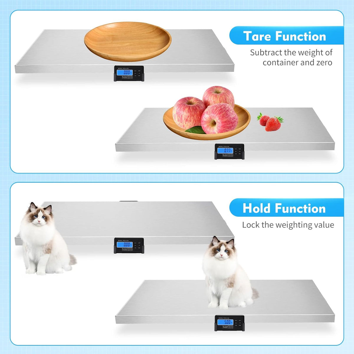 660Lbs x 0.2Lbs Digital Pet Weight Scale G140