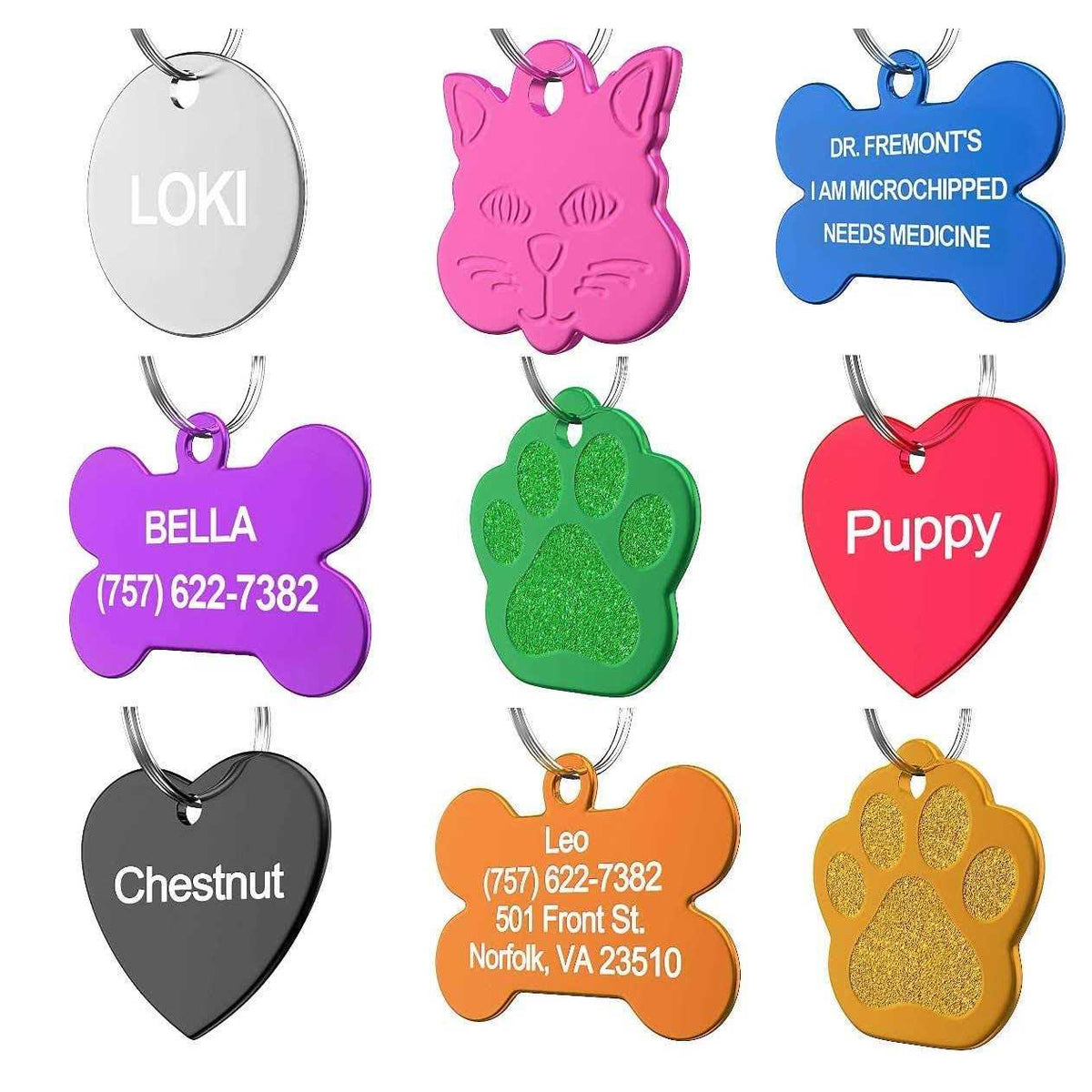 Custom Pet ID Tag Q77467