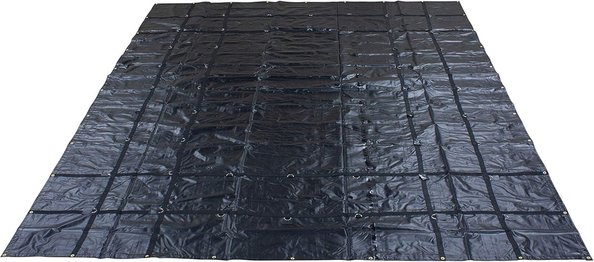 20x18 Heavy Duty 18oz Steel Tarp - Black L597608