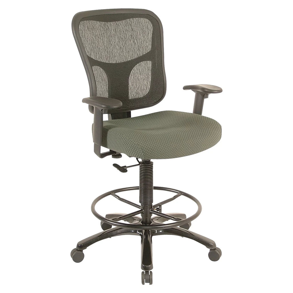 Ergonomic Fabric Mid-Back Drafting Stool Z60332