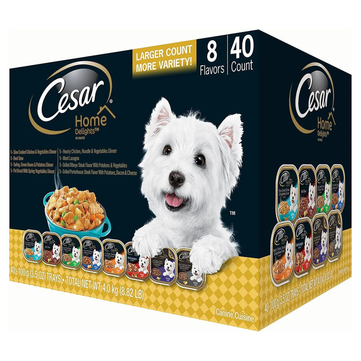 3.5 Oz 40 Ct Wet Dog Food Variety Pack L428