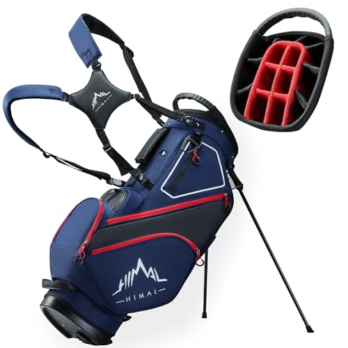 14 Way Dividers Golf Stand Bag Lightweight with Multiple Pockets, Dual Strap and Rain Cover Hood H40122