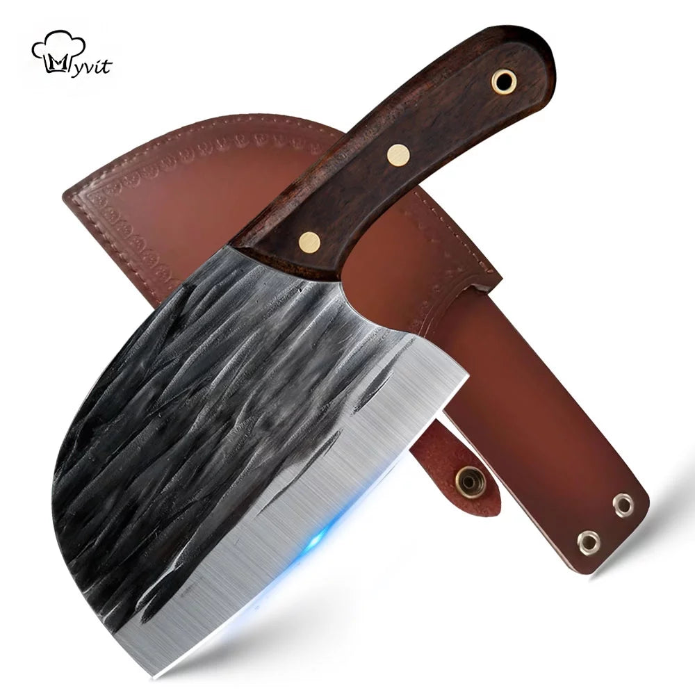 6" High Carbon Steel Full Tang Meat Cleaver Knife V156084