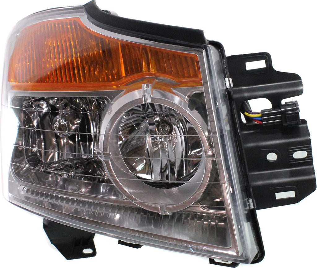 Headlight Assembly Compatible with 2008-2015 Nissan Armada Halogen Passenger Side Y794413