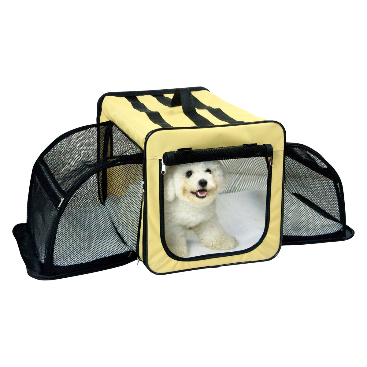 Khaki Small Folding Wire Pet Crate U171
