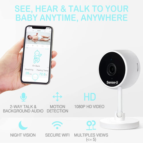 1080P HD WiFi Video Baby Monitor with Night Vision and 2-Way Talk J145