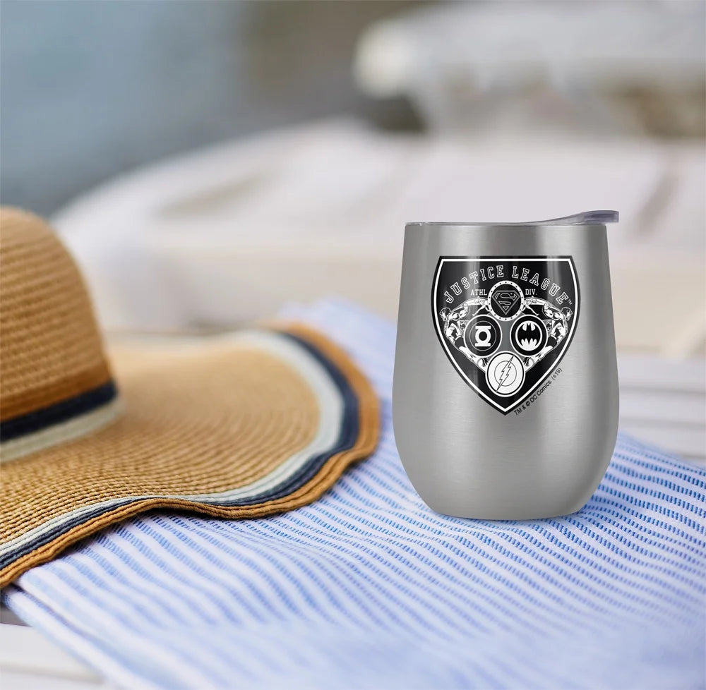 Stainless Steel Insulated Wine Tumbler with Slide-Lock Lid X38191
