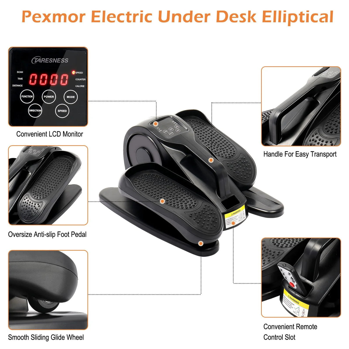 Electric Elliptical Stepper Black & Gray K106