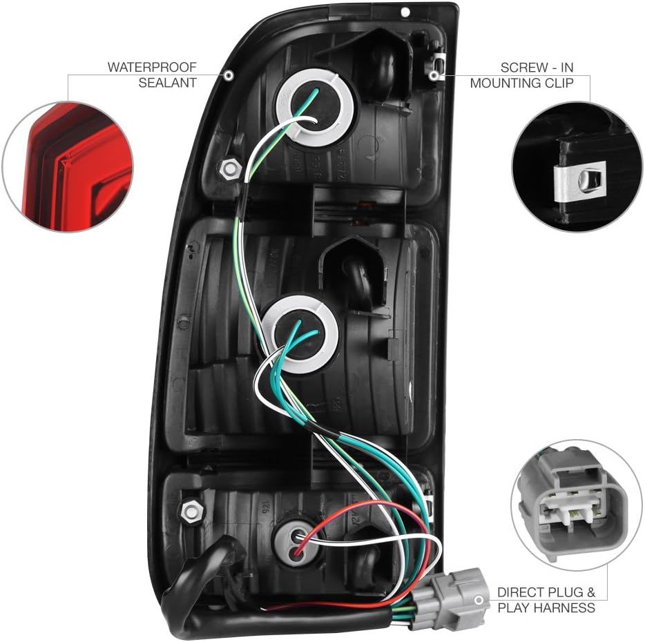 Red & Amber Tail Light Assembly I24645