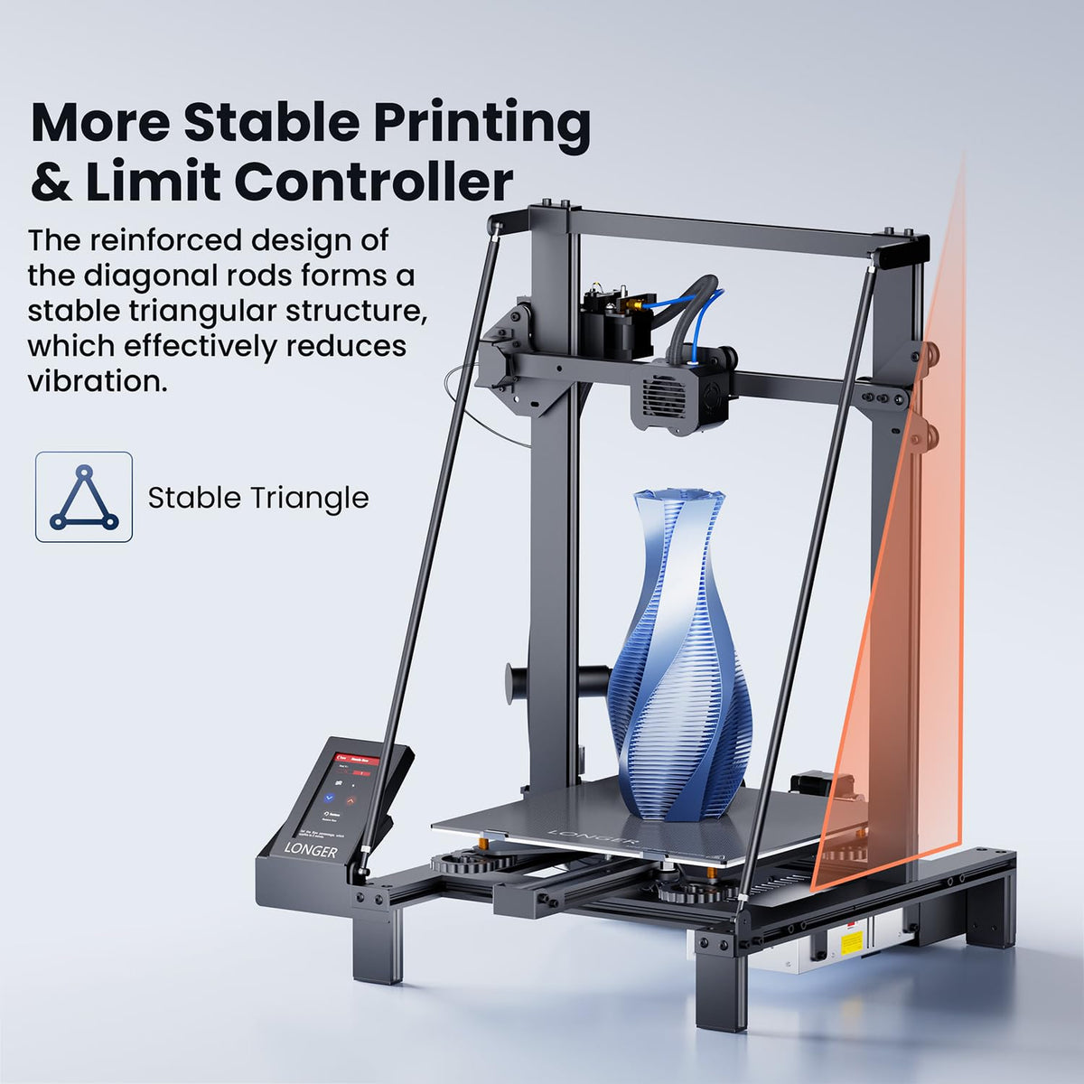 FDM 3D Printer with Large Build Size 11.8x11.8x15.7in V13724