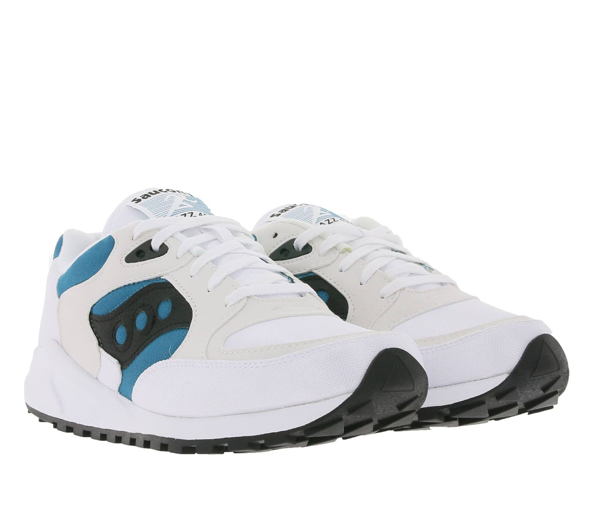 White / Turquoise Jazz Sneakers Q264537