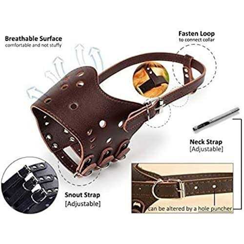 Leather Dog Muzzle J28565