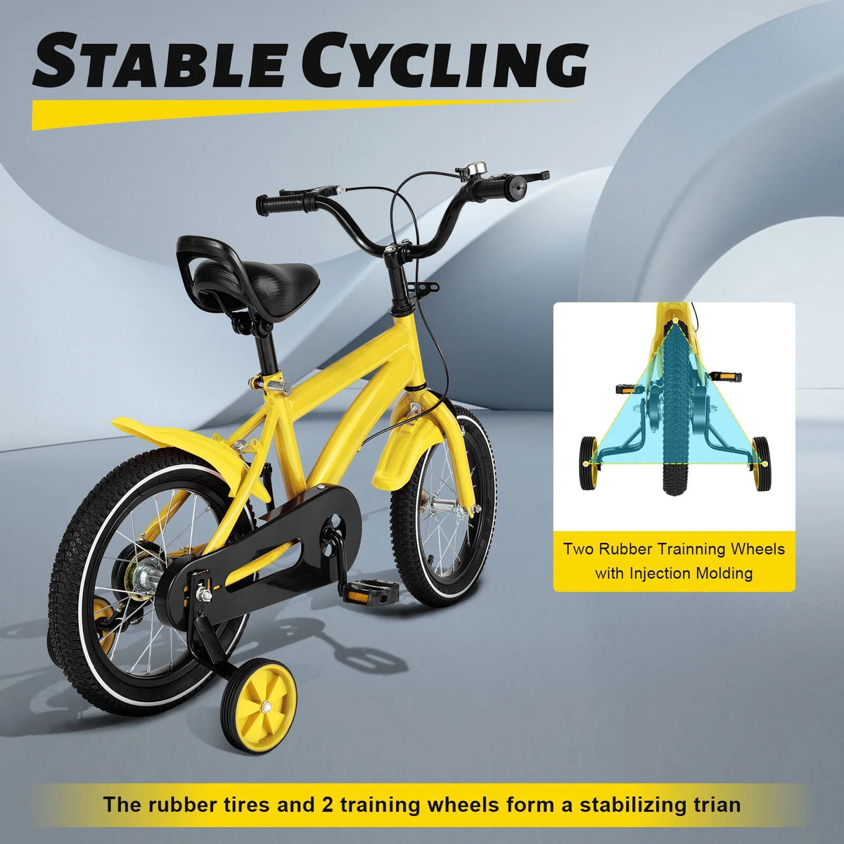 14 Children's Bicycle with Removable Training Wheels E4355